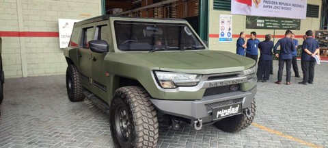 Mobil rantis Maung buatan PT Pindad. Foto: Rachmadi Rasyad/kumparan