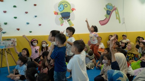 Suasana saat pembukaan Cakap Kids Academy di Gading Serpong, Kabupaten Tangerang. Foto: Dok. Cakap
