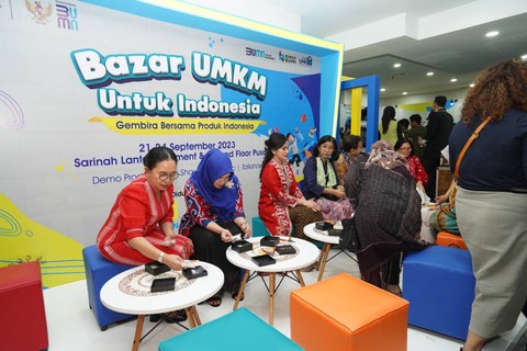 Kementerian BUMN menggelar  Bazar UMKM Untuk Indonesia edisi September 2023 pada 21-24 September 2023 di Gedung Sarinah, Jakarta Pusat Foto: Kementerian BUMN