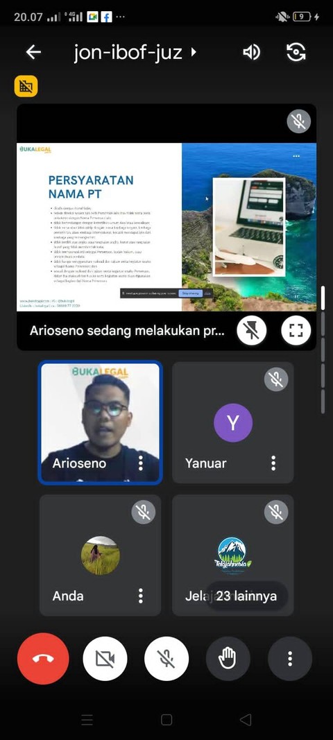TDA Klub Bisnis Wisata Gelar Zoom Meeting Bahas Pendirian PT Perseorangan (1)