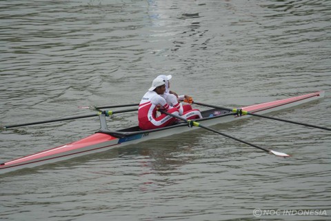 Atlet Rowing RI sumbang perunggu. Dok: NOC Indonesia