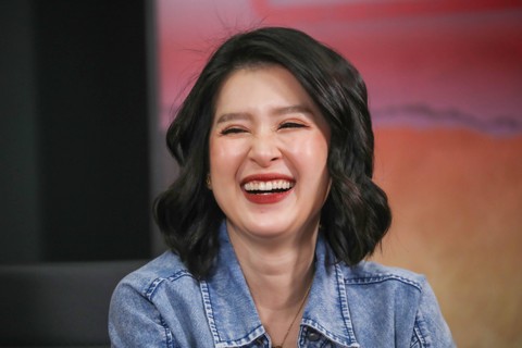 Wakil Ketua Dewan Pembina DPP Partai Solidaritas Indonesia (PSI), Grace Natalie hadir di kumparan Info A1 di Jakarta, Kamis (28/9/2023). Foto: Aditia Noviansyah/kumparan