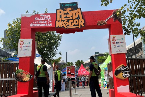 Booth Pesta Nasgor kumparan di Bintaro Jaya Xchange Mall, Sabtu (30/9/2023). Foto: Gitario Vista Inasis/kumparan