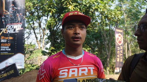 Atlet downhill Indonesia, Andy Prayoga. Foto: kumparan