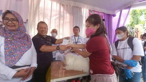 Ratusan Hewan mendapatkan vaksin gratis. | Foto: Istimewa