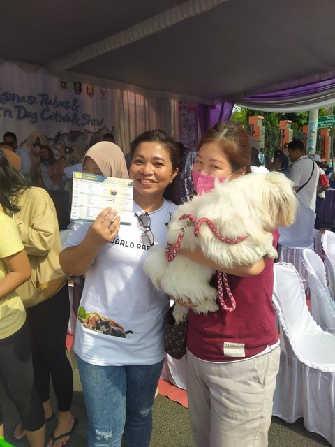 Ratusan Hewan mendapatkan vaksin gratis. | Foto: Istimewa