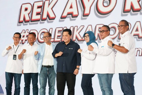 Menteri Badan Usaha Milik Negara (BUMN), Erick Thohir mengapresiasi program Membina Ekonomi Keluarga Sejahtera (Mekaar) yang dilakukan oleh PT Permodalan Nasional Madani (PNM). dok. PNM