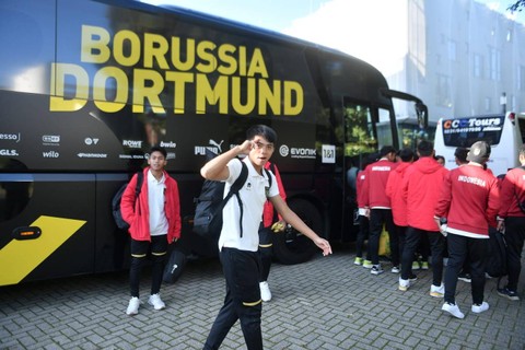 Timnas U-17 pindah ke Dortmund dalam rangkaian pemusatan latihan di Jerman. Foto: PSSI