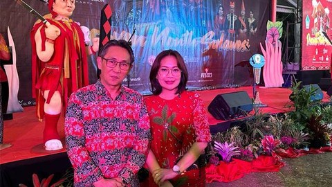 Penjabat Bupati Sitaro, Joi Eltiano Bernadin Oroh, saat menghadiri kegiatan penutupan pameran Discover North Sulawesi di Jakarta.