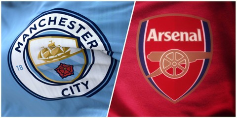 Logo Manchester City F.C. dan Arsenal Foto: Poetra.RH dan rarrarorro/Shutterstock