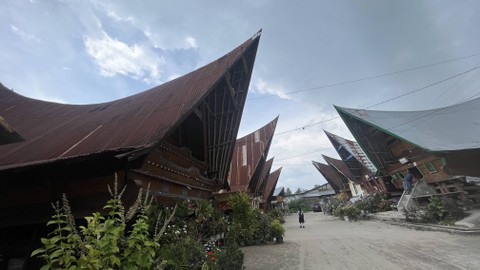 Homestay yang dibangun Kementerian PUPR untuk mendukung pariwisata di Kabupaten Samosir, Sumatera Utara, Kamis (5/10/2023). Foto: Fariza Rizky Ananda/kumparan