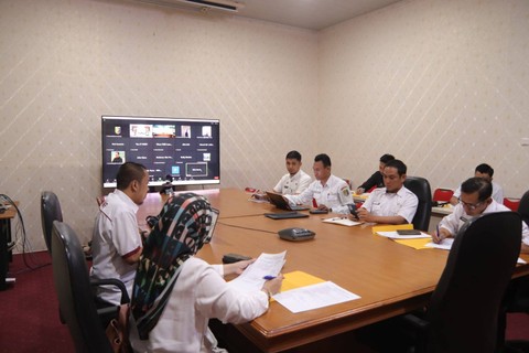 Pemprov Lampung membahas persiapan peluncuran program Warung Sehat. | Foto : Dok. Pemprov Lampung