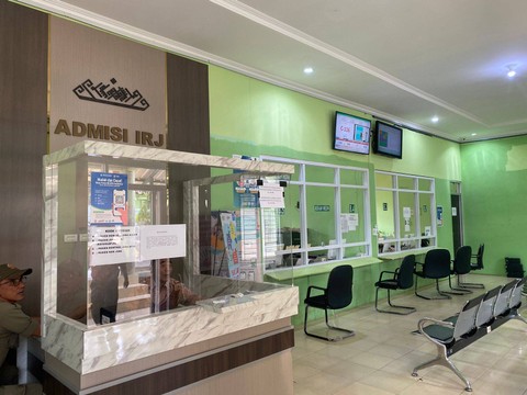 Ruang pendaftaran Rumah Sakit Jiwa Daerah (RSJD) Provinsi Lampung. | Foto: Sinta Yuliana/Lampung Geh