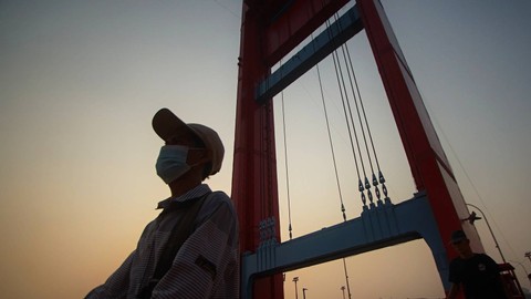 Kekeringan panjang yang terjadi di Kota Palembang memicu ancaman naiknya suhu panas ekstrem selama dua puluh hari kedepan, Sabtu (7/10) Foto: ary priyanto/urban id