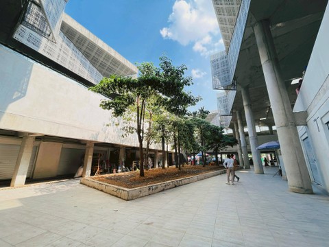 Pasar Pulung / Pasar Modern di Tubaba, Lampung, Kamis (5/10/2023) | Foto: Roza Hariqo/Lampung Geh