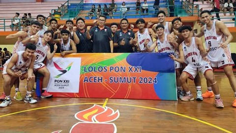 Tim bola basket putra Sulawesi Utara berhasil lolos ke PON XXI di Aceh dan Sumatera Utara.