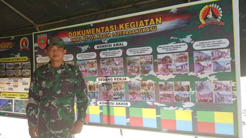 Perwira Seksi Teritorial (Pasiter) Kodim 1427/Pasangkayu, Kapt Inf Ismail. Foto: Sapriadi/SulbarKini
