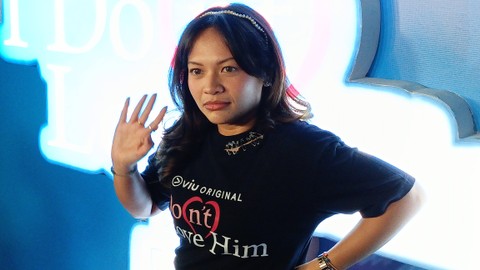 Artis Amel Carla di Kawasan Sudirman Thamrin, Jakarta Pusat. Foto: Aprilandika Pratama/kumparan