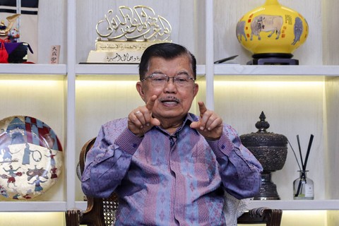 Wakil Presiden ke-10 dan ke-12 RI Jusuf Kalla di program Info A1 kumparan. Foto: Jamal Ramadhan/kumparan