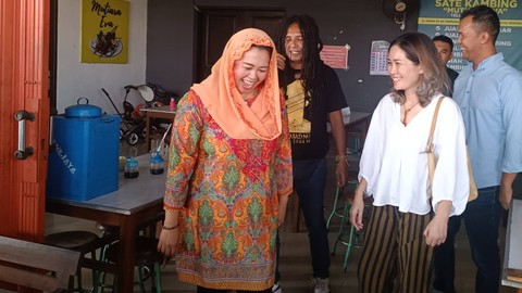 Putri Gus Dur, Yenny Wahid, ditemui di Kabupaten Bantul, Jumat (13/10).  Foto: Arfiansyah Panji Purnandaru/kumparan