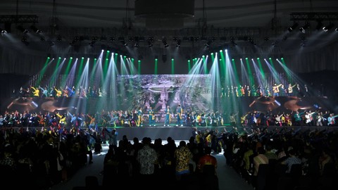 Pagelaran Kolosal oleh Beswan Djarum 2022/2023 pada Malam Dharma Puruhita. Foto: Dok. Djarum Foundation