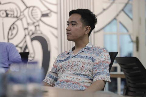 Gibran Rakabuming Raka di kantor kumparan. Foto: Iqbal Firdaus/kumparan