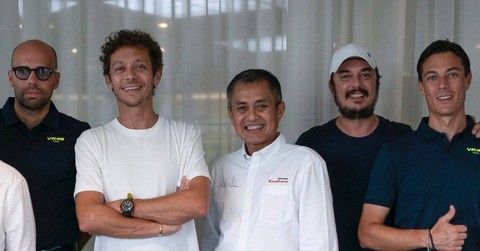 Pertamina Lubricants jadi sponsor resmi tim balap Valentino Rossi di MotoGP. Dokumen: VR46 Racing Team dan Pertamina