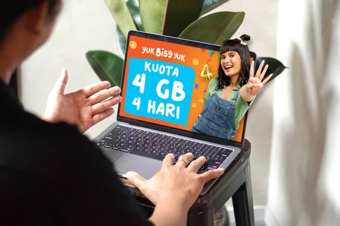 by.U menghadirkan Program Besbi 4U bertajuk Yuk Bis4 Yuk sebagai perayaan ulang tahun ke-4. Foto: Telkomsel