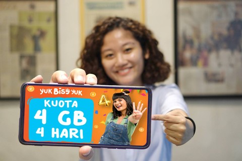 by.U menghadirkan Program Besbi 4U bertajuk Yuk Bis4 Yuk sebagai perayaan ulang tahun ke-4. Foto: Telkomsel