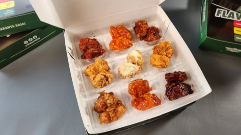Wingstop luncurkan 9 varian rasa ayam goreng dalam satu Flavor Box baru. Foto: Azalia Amadea/Kumparan