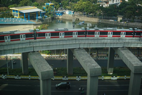 Ilustrasi LRT Jakarta. Foto: Iqbal Firdaus/kumparan