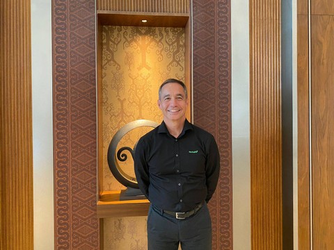 Chief Health and Nutrition Officer Herbalife, Dr. Kent L. Bradley, di Jakarta. Foto: kumparan