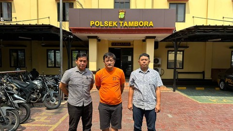 Polsek Tambora tangkap residivis pengedar sabu dan ekstasi. Foto: Dok. Istimewa