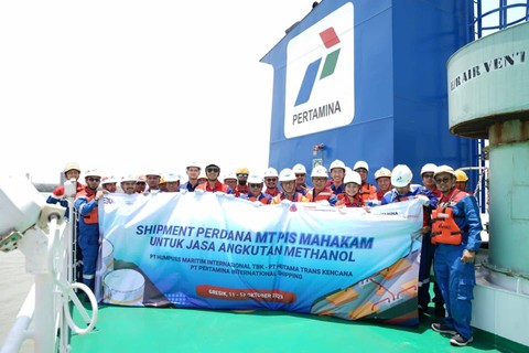 Pengoperasian perdana Kapal PIS Mahakam pada Rabu (11/10). Foto: PT Pertamina International Shipping