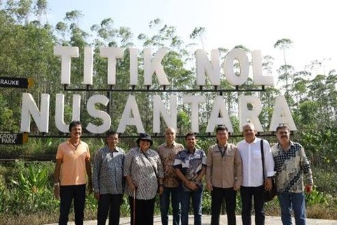 Para investor India di Titik Nol IKN Nusantara. Dok: Badan Otorita IKN