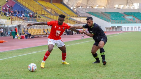 Malut United vs Bekasi City FC dalam laga lanjutan Liga 2 2023/24 di Stadion Wibawa Mukti, Jawa Barat, pada 21 Oktober 2023. Foto: Dok. Malut United.