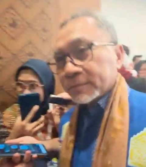 Zulhas usai acara Trade Expo Indonesia (TEI) 2023 di ICE BSD, Tangerang, pada Minggu (22/10). Dok: Widya Islamiati