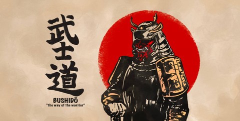 Foto ilustrasi bushido sumber: https://www.shutterstock.com/id/image-illustration/cool-japanese-themed-graphic-art-design-2110580219