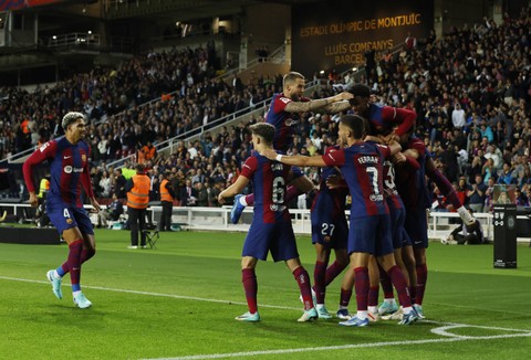 Laga Barcelona vs Bilbao. Foto: Albert Gea/REUTERS