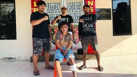 Pelaku penikaman anak balita usia dua tahun di Kabupaten Minahasa Selatan berhasil diringkus Polres Minsel. (foto: istimewa)