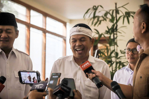 Politisi Partai Gerindra Dedi Mulyadi tiba di lokasi Rapimnas Gerindra, Jakarta, Senin (23/10/2023). Foto: Jamal Ramadhan/kumparan