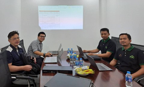 Tim PT Prospek Vinet Cemerlang (PVC) siap menghadirkan teknologi Angustos di pameran The 29th Indocomtech 2023 pada 25-29 Oktober 2023 di ICE BSD-Hall 7, Tangerang Selatan. Foto: Dok. Istimewa