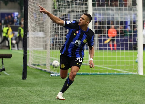 Inter Milan vs Salzburg di Liga Champions. Foto: Claudia Greco/REUTERS