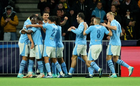 Young Boys vs Man City di Liga Champions. Foto: Denis Balibouse/REUTERS