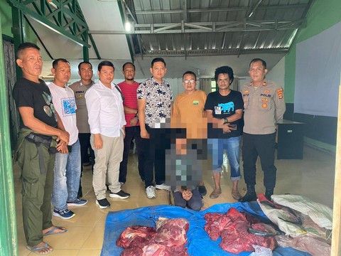 Kedua pelaku yang diamankan. | Foto: Dok Polres Lampung Timur