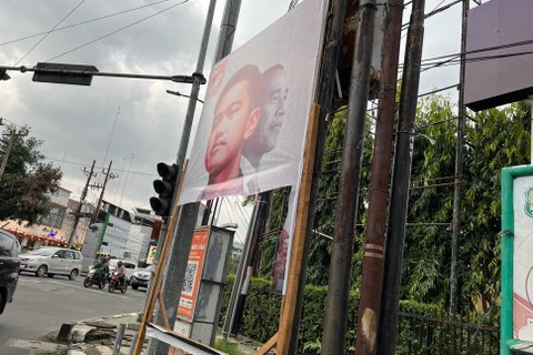 Baliho PSI bertebaran di Kota Medan. Foto: Tri Vosa/kumparan