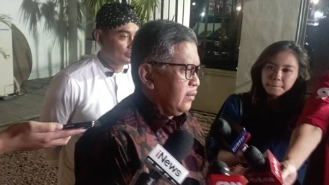 Sekjen PDIP, Hasto Kristiyanto di Gedung Arsip Nasional Republik Indonesia, Jakarta Barat, Jumat (27/10/2023). Foto: Fadlan Nuril Fahmi/kumparan