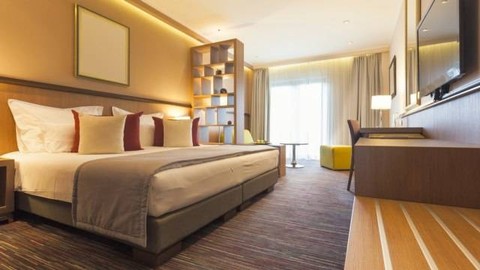 Ilustrasi kamar hotel. | Foto: Shutterstock