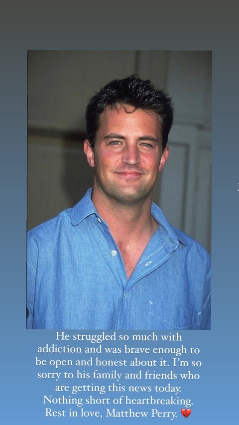 Olivia Munn berduka atas kematian Matthew Perry. Foto: Instagram @oliviamunn