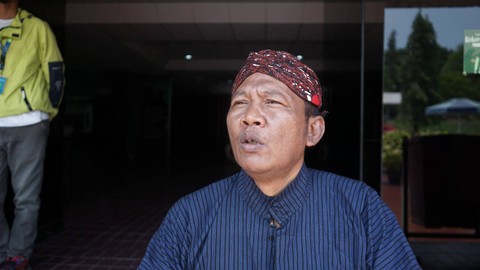 Lurah Tamanmartani yang juga Ketua Paguyuban Nayantaka, Gandang Hardjanata. Foto: Arif UT/Pandangan Jogja